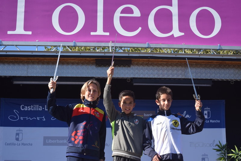 Álvaro Reina en el podio en Toledo