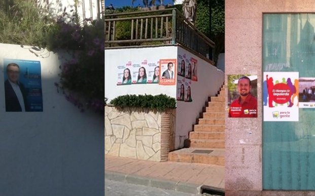 carteles muros elecciones 24M