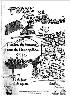 Cartel Fiestas Torre de Benagalbon 2015