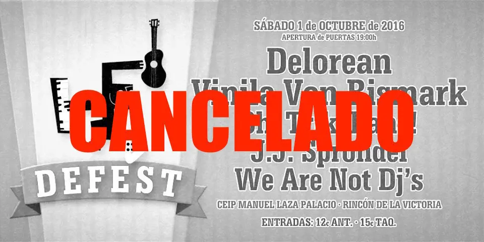 Defest cancelado