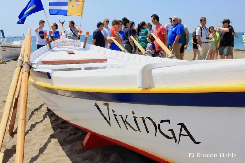 Jábega la Vikinga del Club de Remo de Rincón de la Victoria