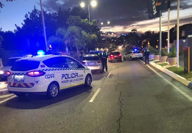 Actuación de la Policía Local de Rincón de la Victoria