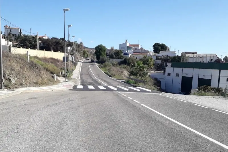 Badén en carretera de Benagalbón