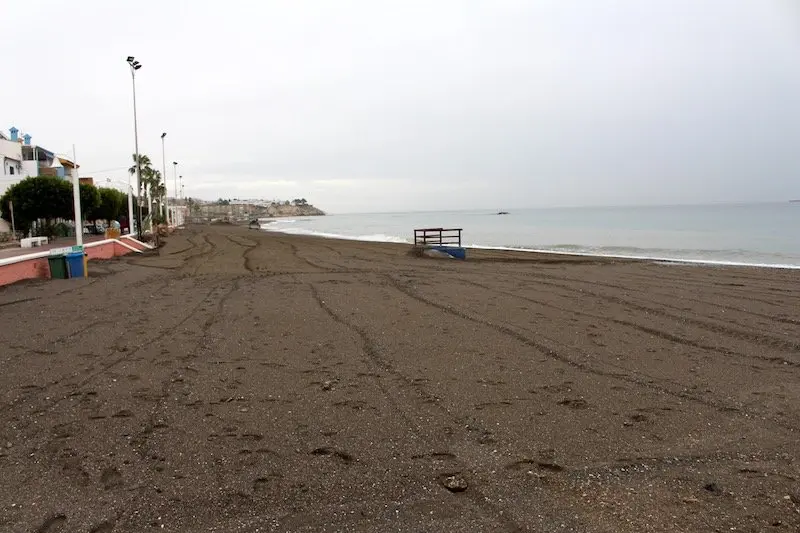 Recuperacion de la playa de la Cala del Moral