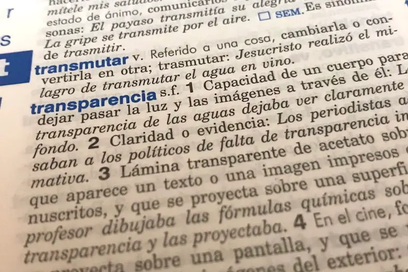 Significado de trasnparencia