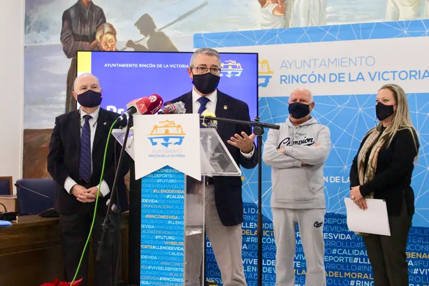 Fernández, Salado, Gómez y Aguilar, en la presentación de los presupuestos 2021