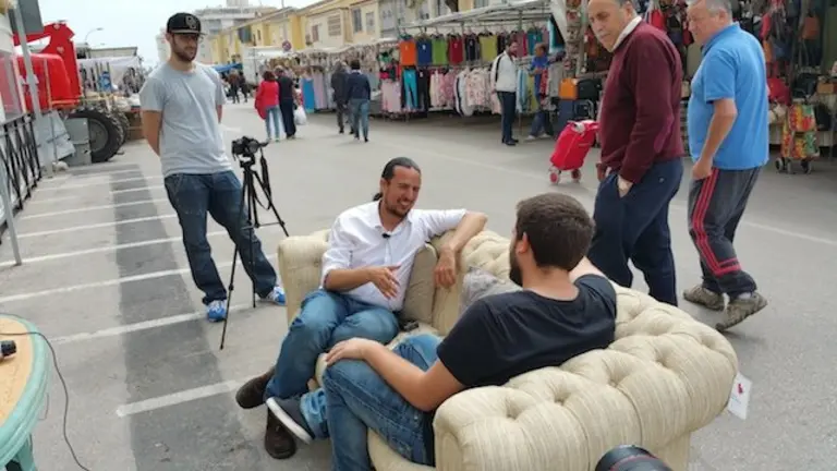 EL CANDIDATO A LA ALCALDIA EN EL CHESTER EN EL MERCADILLO