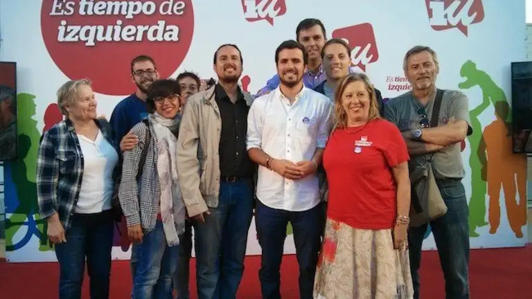 Alberto Garzon respaldando a la candidatura de IU Rincon