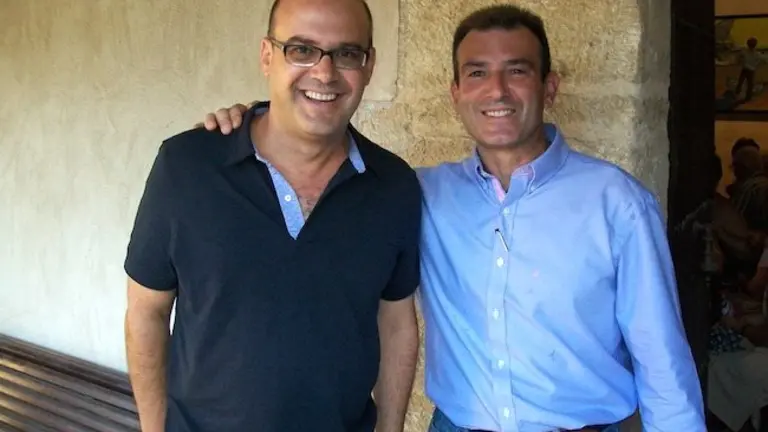 Salvador Dominguez -Circulo Bezmiliana- y Andi Garcia -Autor de El Hallazgo