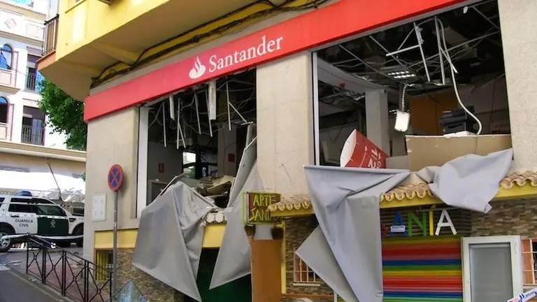 Sucursal bancaria donde se produjo el robo