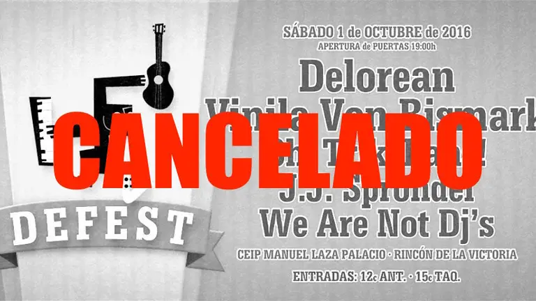 Defest cancelado