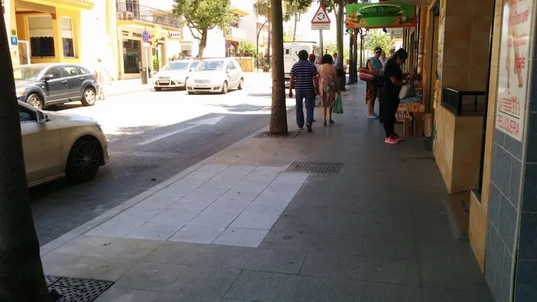 Aspecto actual de la Avenida de M&aacute;laga
