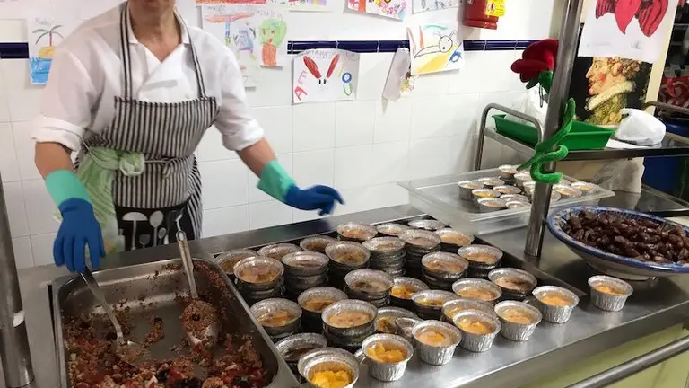 Comedor de un colegio.
