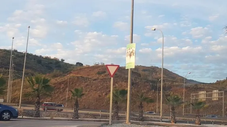 Presunta farola ocupada por la confluencia Podemos-IU