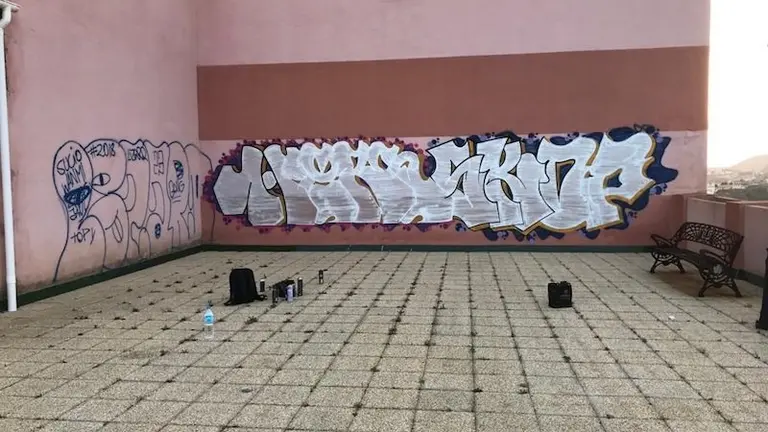 Graffitis en los muros