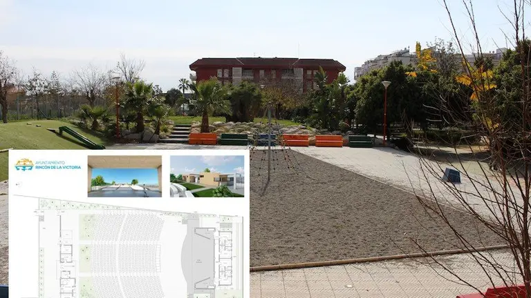 Zona del auditorio al aire libre.