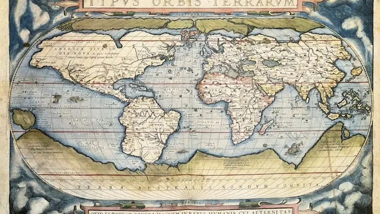 Mapamundi de Ortelius copia