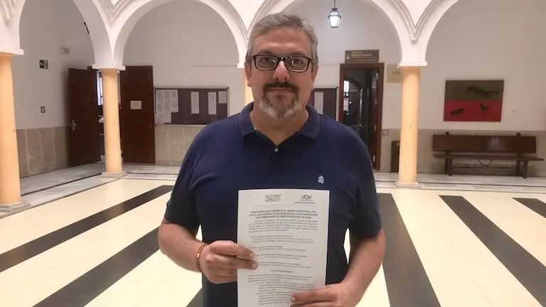 Jose Antonio Rodr&iacute;guez, portavoz VOX (foto archivo)