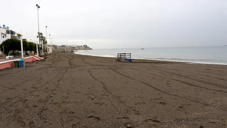Recuperacion de la playa de la Cala del Moral