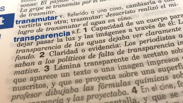 Significado de trasnparencia