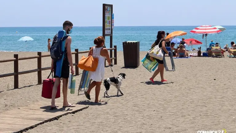 Playa canina de Torre del Mar