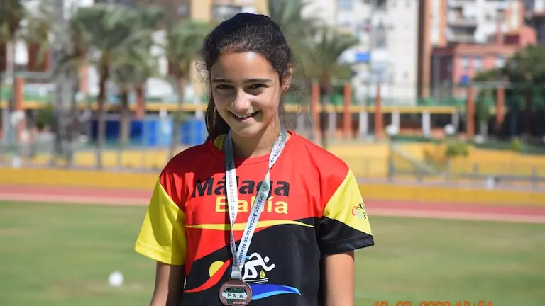 La atleta de Rinc&oacute;n de la Victoria, Mar&iacute;a P&eacute;rez