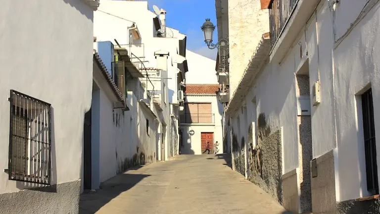 Una calle de Periana