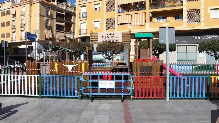 Parque infantil cerrado