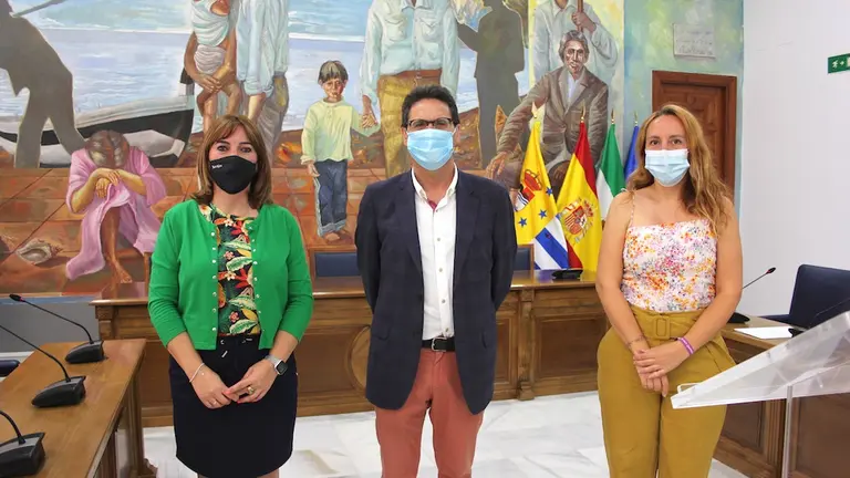 Portavoces de IU, PSOE y Podemos - Rinc&oacute;n de la Victoria