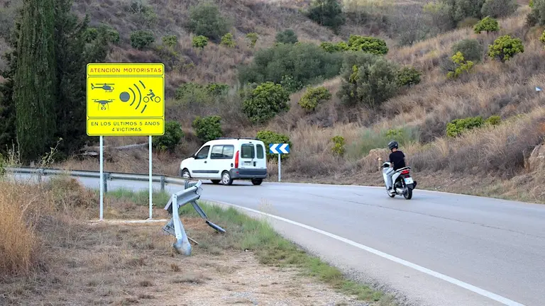 Punto negro carretera de Benagalb&oacute;n