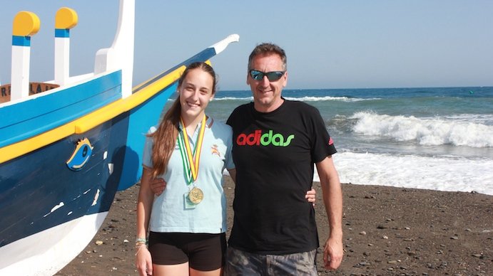 Myriam Martin Jimenez y Paco Martin su padre