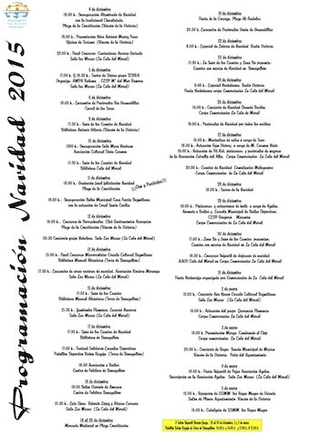 Programación Navidad Rincón 2015