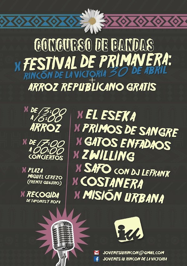 Cartel Definitivo Concurso de Bandas - IU