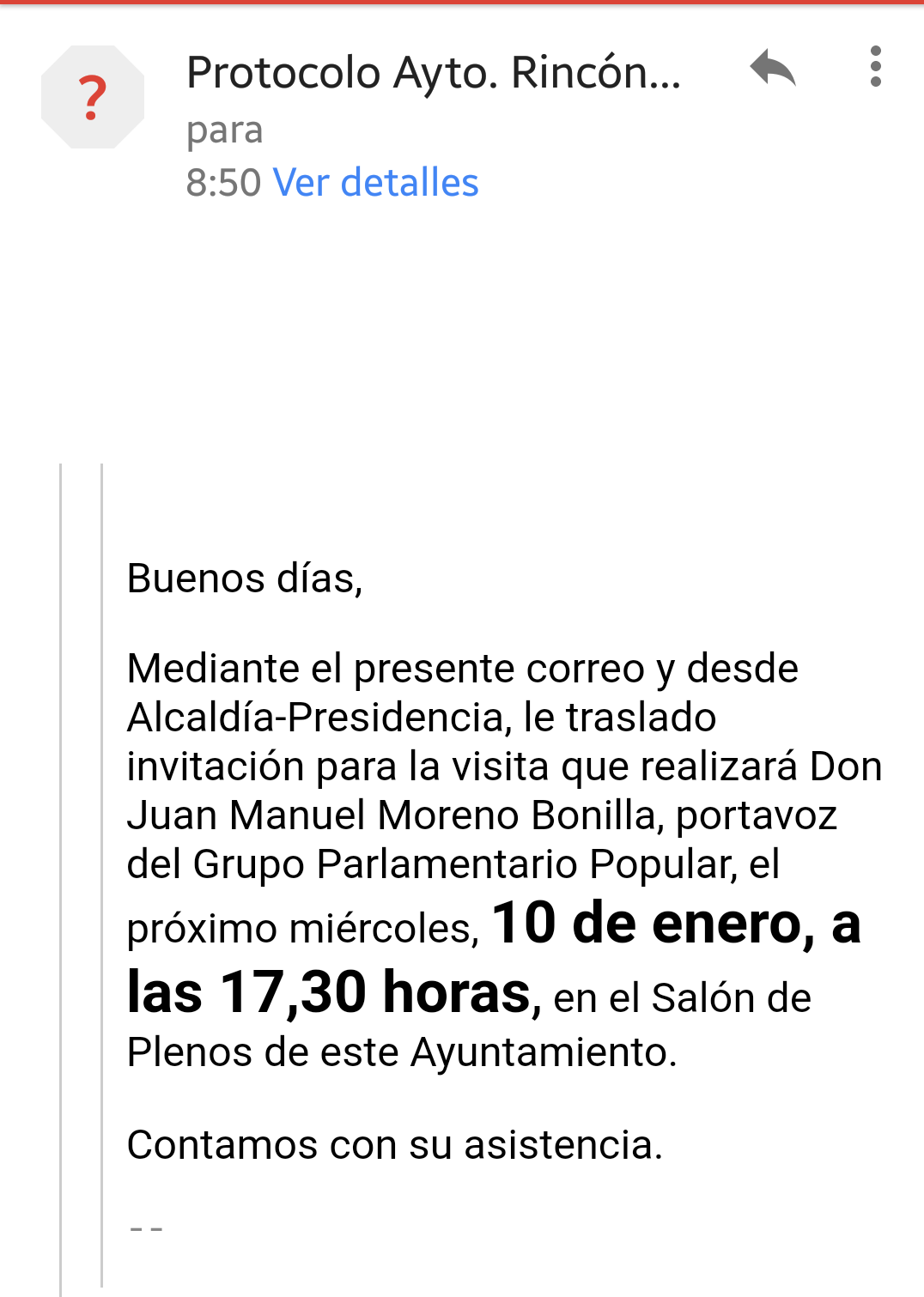 Correo Protocolo