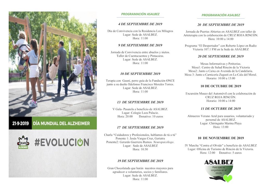 ASALBEZ programacion alzheimer 2019