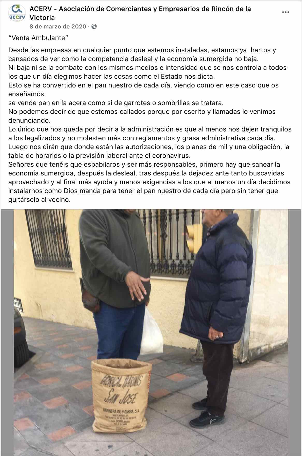 Denuncia ACERV en rrss - Captura de pantalla 2021-05-17 a las 13.21.35